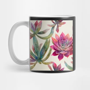 Watercolor succulent pattern Mug